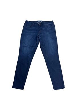 EUC Wit and Wisdom Women's Curvy High-Rise Skinny Jeans Dark Wash Blue Size 14